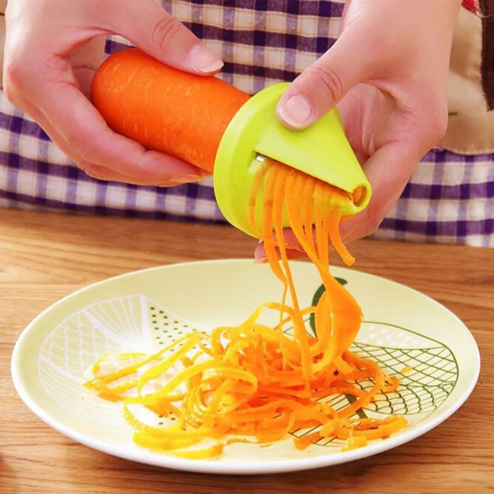 Kitchen Accessories Conical Spiral Shredder Rust-proof Anticorrosive Rotary Shredder Plastic Vegetable Slicer Potato