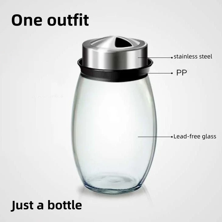 Spice Jar Set Rack Glass Organizer Rotating Glass Seasoning Sugar Pepper Bottles Salt Shakers Holder Kitchen Storage Rack